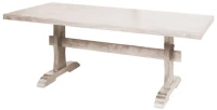 18578 MAISON WESTERN TΡΑΠΕΖΙ ΤΡΑΠΕΖΑΡΙΑς, ΞΥΛΟ MANGO ANTIQUE ΑΣΠΡΟ 200x100x77cm