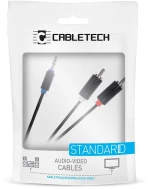 292976 ΚΑΛΩΔΙΟ STEREO 3.5MM - 2XRCA 1M CABLETECH