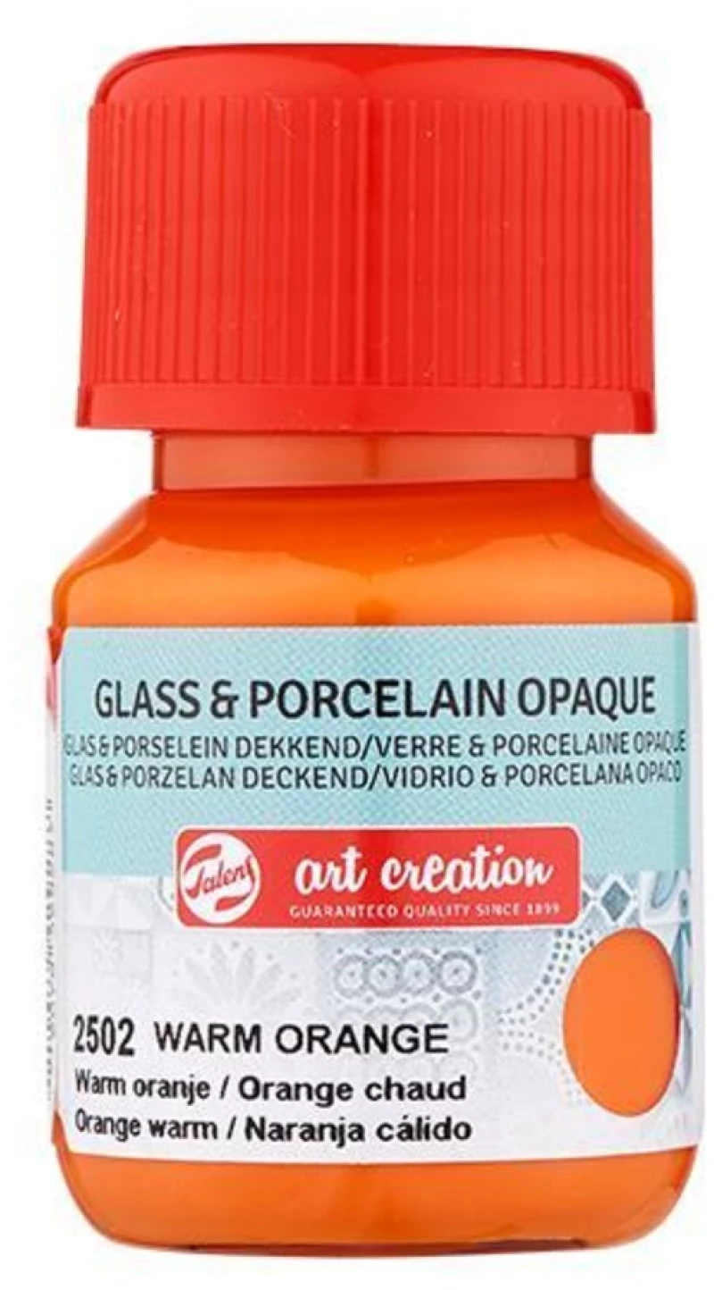 261135 Talens χρώμα glass/porcelain opaque 2502 warm orange 30ml