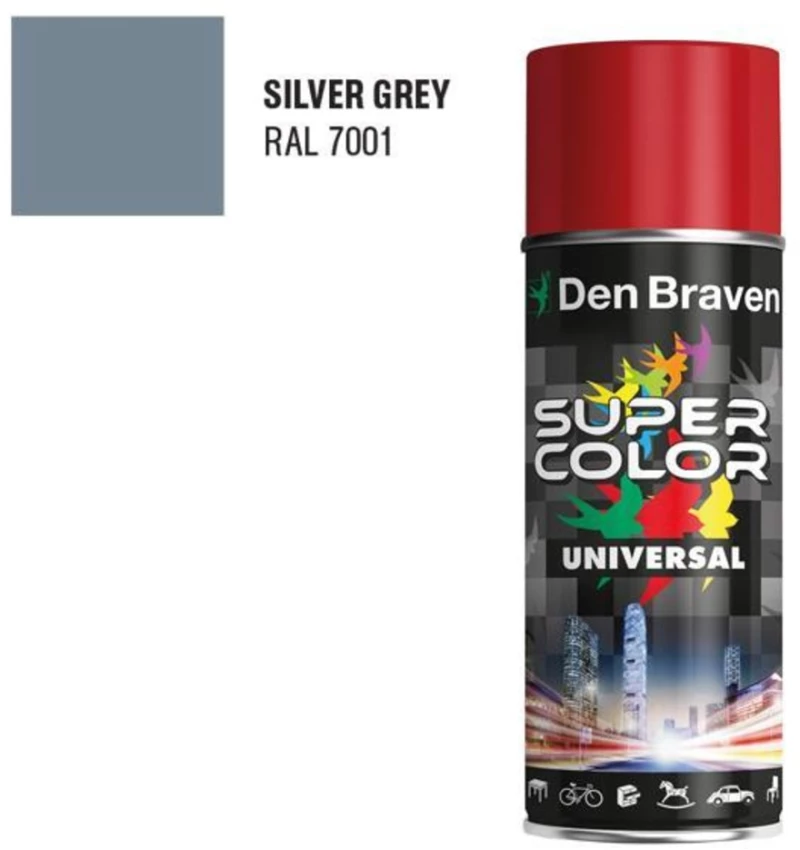256866 Den Braven SC UNIVERSAL ακρυλικό σπρέι γκρι 400ml