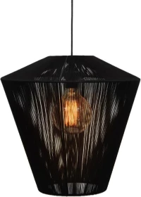 329156 ΜΟΝΟΦΩΤΟ FYLLIANA CORD ΜΑΥΡΟ 40X40ΕΚ E27