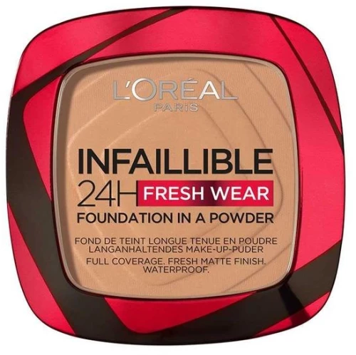 L’Oreal Infaillible 24-Hour Fresh Wear Foundation In A Powder 9gr. - 260 Golden Sun
