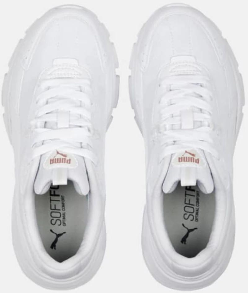 Puma Cassia Via Γυναικεία Chunky Sneakers White (389223-01)