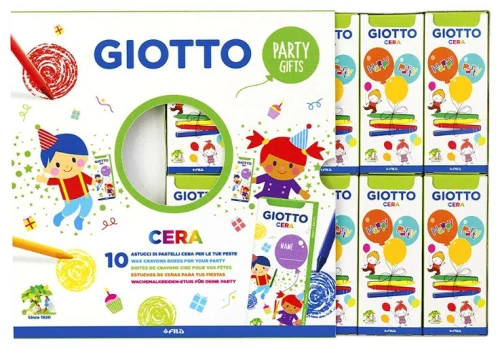 Σετ Κηρομπογιές Giotto Party Gifts 10τμχ x 4 Χρωμάτα 20x20cm 311000
