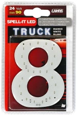 ΑΡΙΘΜΟΣ 8 ΛΕΥΚΟ 24V LED
