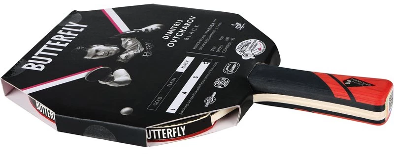 Ρακέτα Ping Pong Butterfly Dimitrij Ovtcharov Black