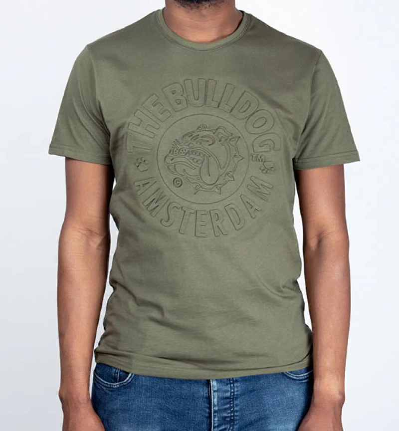The Bulldog Amsterdam Μπλουζάκι Original Embossed Army Green