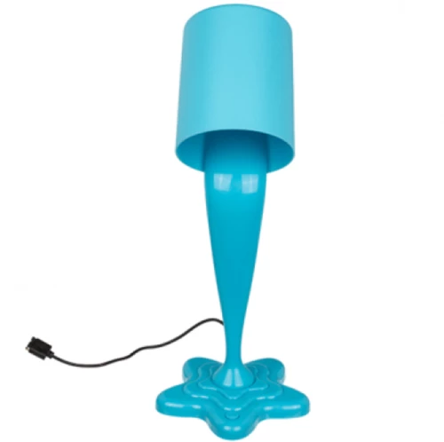 Λάμπα Μπλε Νέον Spilt Paint USB 25x17x30cm Λευκό LED + Λειτουργία Αλλαγής Χρώματος