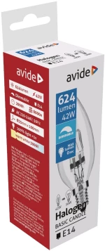 Avide αλογόνου 42w e14 κερί