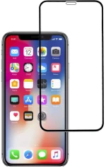 POWERTECH Tempered glass Gold series, full glue iPhone 11 Pro Max, μαύρο