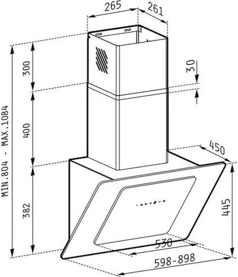 PYRAMIS FIERO Μαύρος 60cm