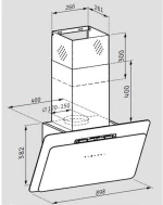 PYRAMIS VETRIO ΜΑΥΡΟ ΓΥΑΛΙ 90cm