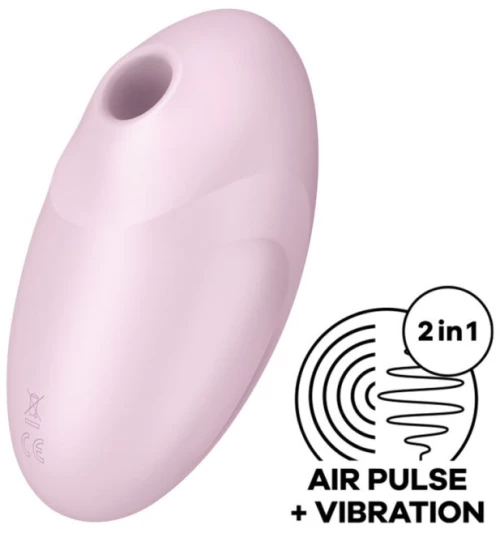 ΔΟΝΗΤΗΣ SATISFYER VULVA LOVER 3 AIR PULSE STIMULATOR & VIBRATOR - PINK
