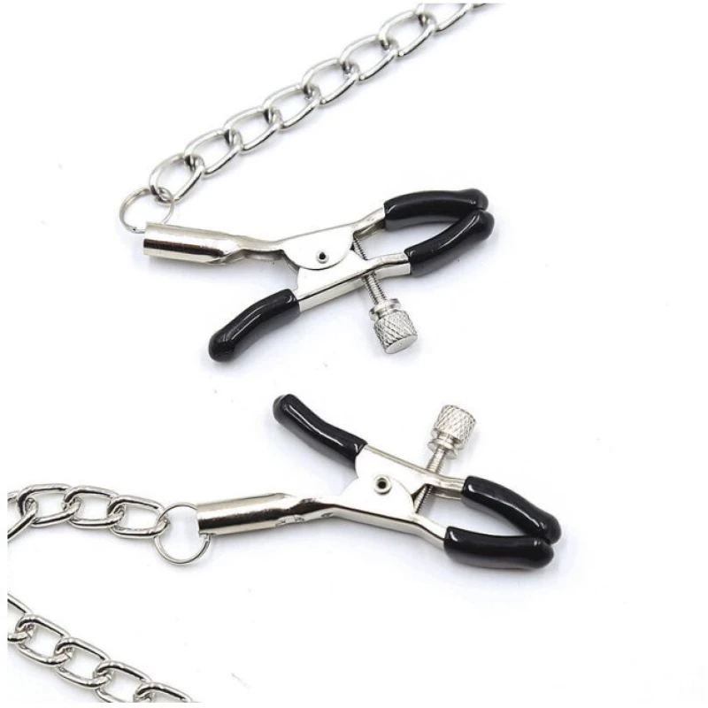 ΦΙΜΩΤΡΟ ΜΕ ΣΦΙΓΚΤΗΡΕΣ ΘΗΛΩΝ OHMAMA FETISH BLACK BALL GAG WITH NIPPLE CLAMPS