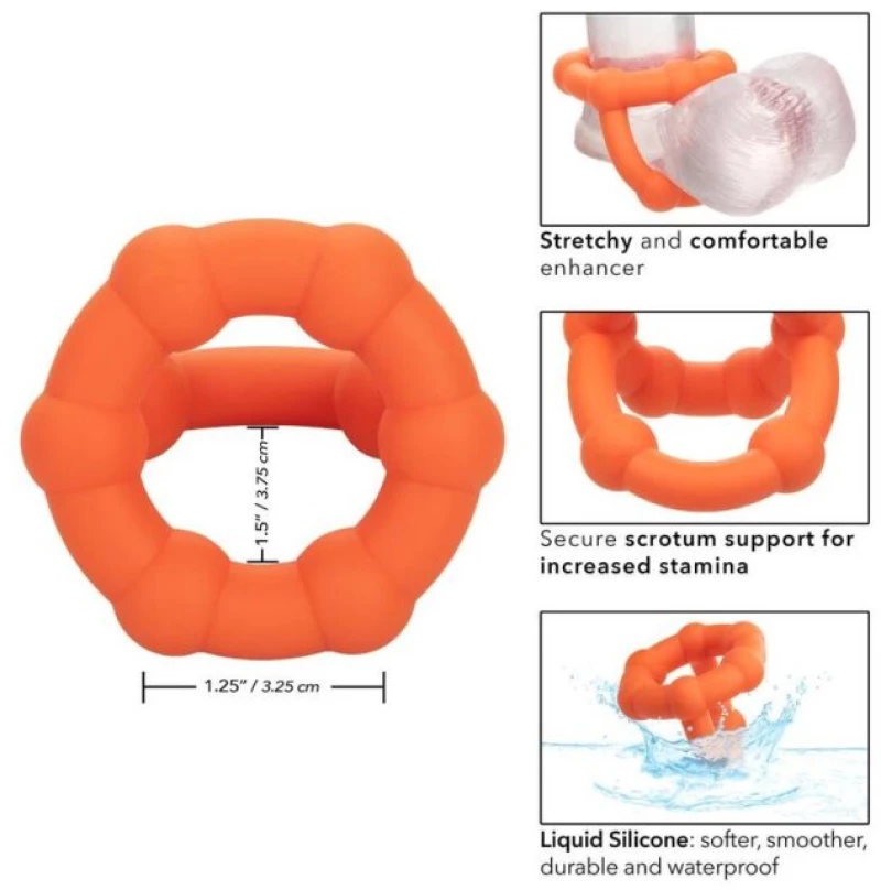 CALIFORNIA EXOTICS ALPHA ALL STAR RING ORANGE