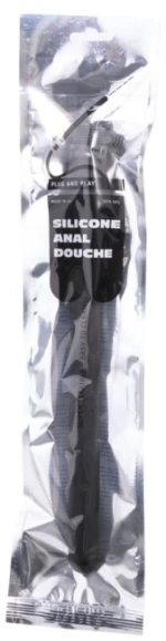 ΑΝΤΑΠΤΟΡΑΣ ΠΡΩΚΤΙΚΟΥ ΚΛΥΣΜΑΤΟΣ ALL BLACK RIDGED SILICONE ANAL DOUCHE 27CM