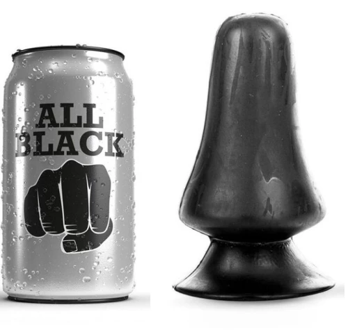 ALL BLACK ANAL PLUG 12CM