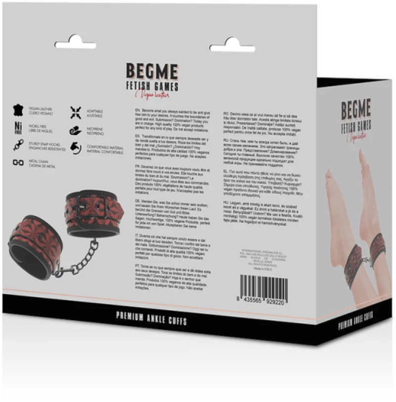 BEGME RED EDITION ANKLE CUFFS