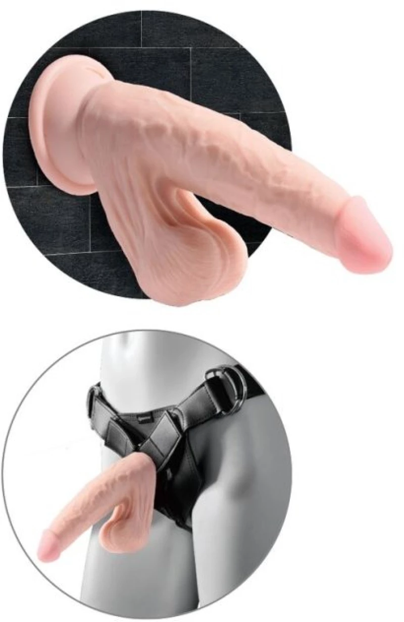 KING COCK PLUS 3D COCK SWINGING BALLS 20.3 CM
