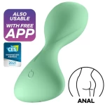 SATISFYER TRENDSETTER VIBRATING PLUG - GREEN