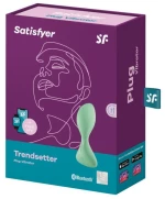 SATISFYER TRENDSETTER VIBRATING PLUG - GREEN