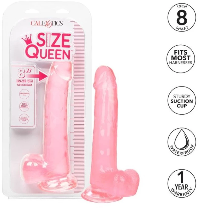 CALEX SIZE QUEEN DILDO - PINK 20.3 CM