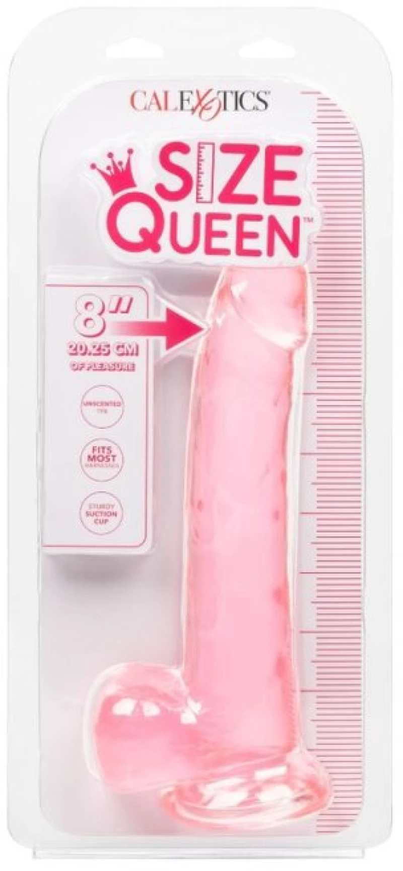 CALEX SIZE QUEEN DILDO - PINK 20.3 CM