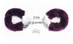 Furry Metal Handcuffs Purple