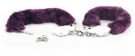 Furry Metal Handcuffs Purple