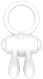 Vibrating Cockring Power Clit White