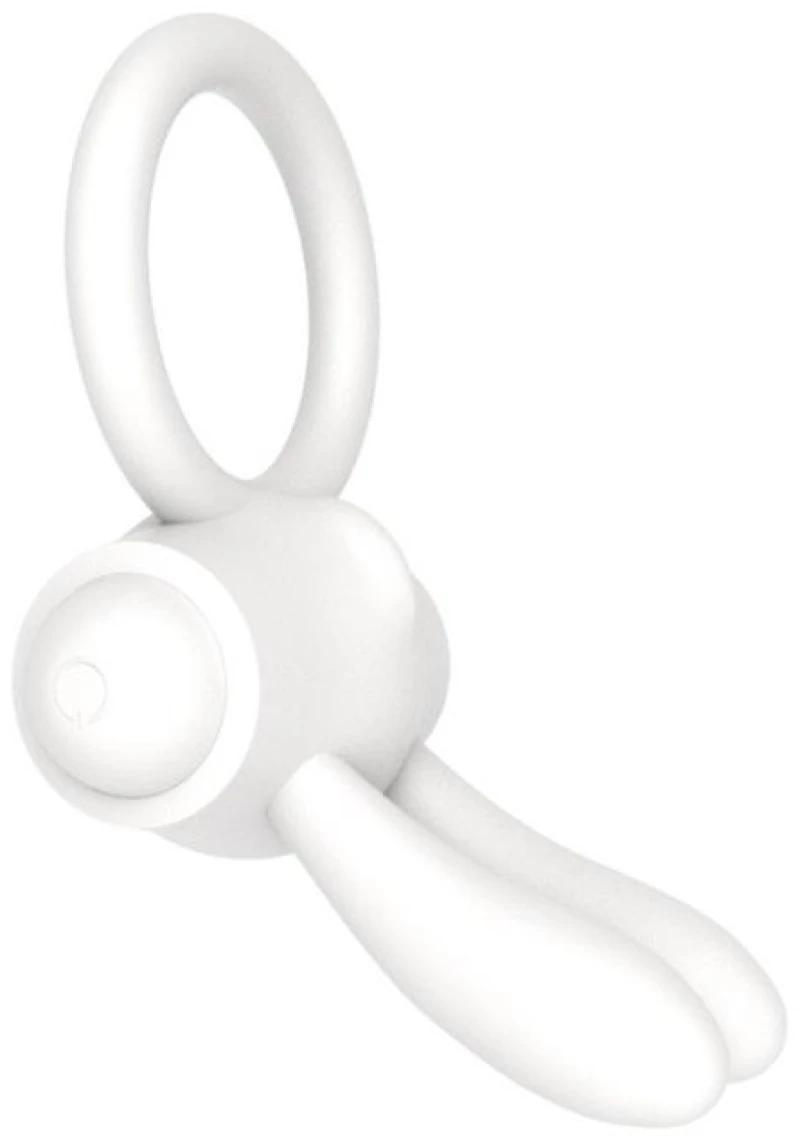 Vibrating Cockring Power Clit White