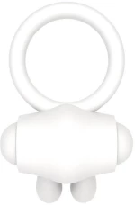 Vibrating Cockring Power Clit White