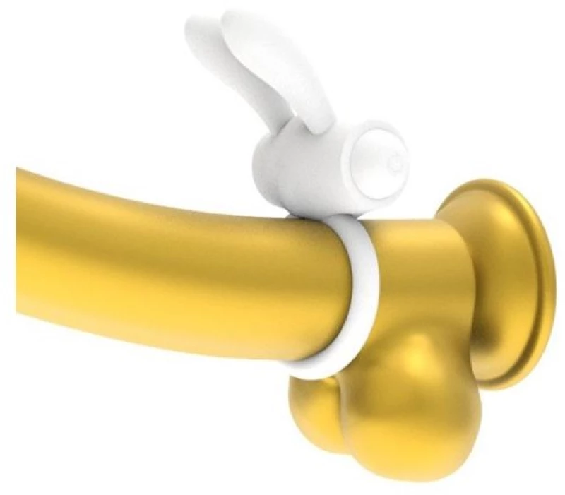 Vibrating Cockring Power Clit White