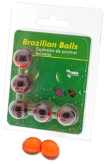 TALOKA - 5 BRAZILIAN BALLS STRAWBERRY & CHOCOLATE INTIMATE GEL