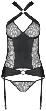 PASSION AMANDA CORSET ECO LEATHER S/M