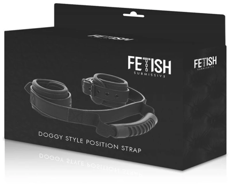 FETISH SUBMISSIVE CUFFS  WITH PULLER