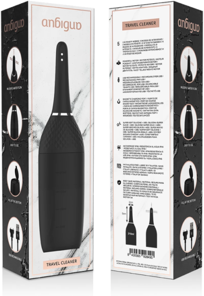 ANBIGUO RECHARGEABLE TRAVEL ANAL CLEANER 5 INTENSITIES
