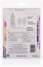 CALEX VIBRATING BULLETS SILVER  DUO