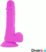 ΔΟΝΗΤΗΣ DIVERSIA FLEXIBLE VIBRATING DILDO 20.5 CM - PURPLE