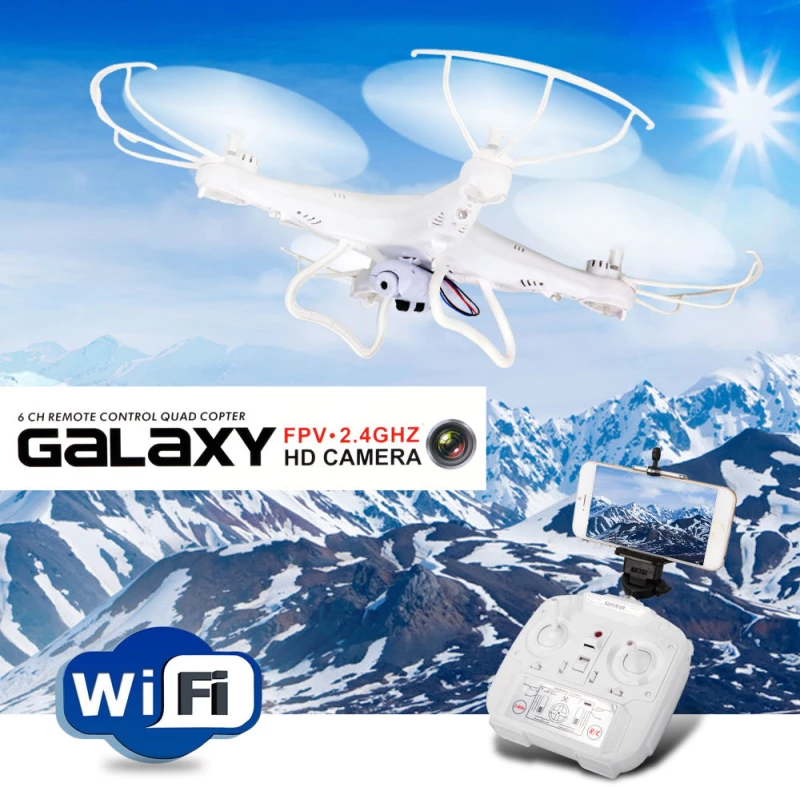 WiFi Τηλεκατευθυνόμενο Ελικόπτερο Quadcopter Drone 6 Axis Gyro 2.4GHz με Camera GALAXY G20