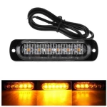 Led Φάρος Slim 18w με 6 led 1224V Πορτοκαλί – Amber Flash Light Bar Car