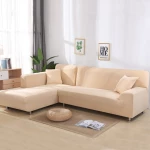 Ελαστικά Καλύμματα για Γωνιακό Καναπέ 140cm - 185cm & 185cm - 230cm - Elastic Sofa Cover Μπεζ