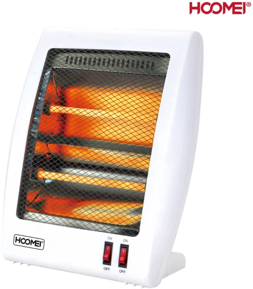 Hoomei Επιδαπέδια Σόμπα Χαλαζία Θερμαντικό Σώμα 800W με Πλέγμα Ασφαλείας & 2 Ρυθμίσεις Θέρμανσης HM8308 - Λευκή