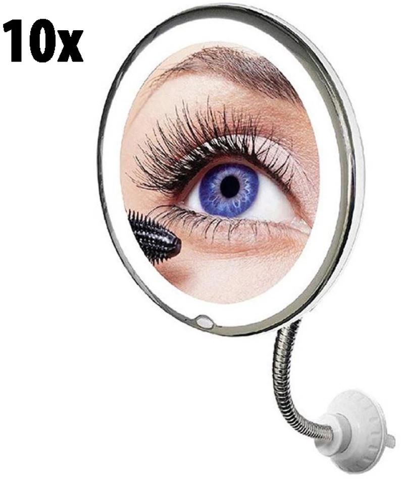 Μεγεθυντικός Καθρέφτης με Φωτισμό Led - Flexible Mirror 10x Magnification