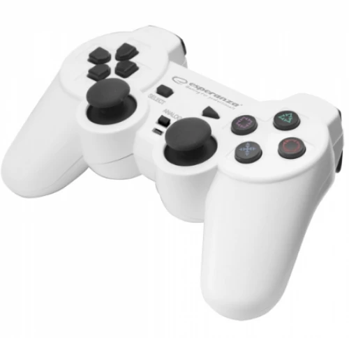 Gamepad Esperanza EGG107W PC,Playstation 3 Analogue / Digital USB 2.0 Black,White