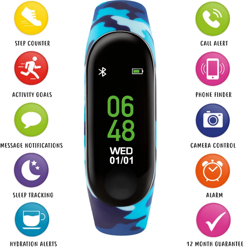 Activity Tracker Παιδικό Blue Military