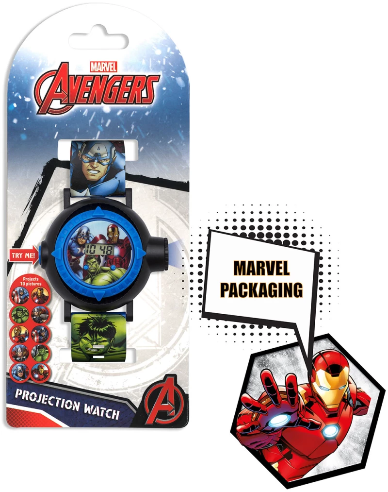 Ρολόι με Μίνι Προβολέα Avengers