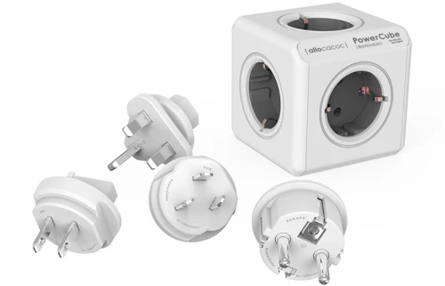 PowerCube Rewirable & Travel Plugs - Grey