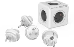 PowerCube Rewirable & Travel Plugs - Grey