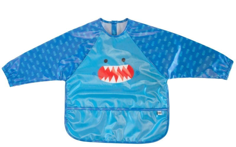 Zoocchini - Σαλιάρα με Μανίκια και Τσέπη Sherman The Shark